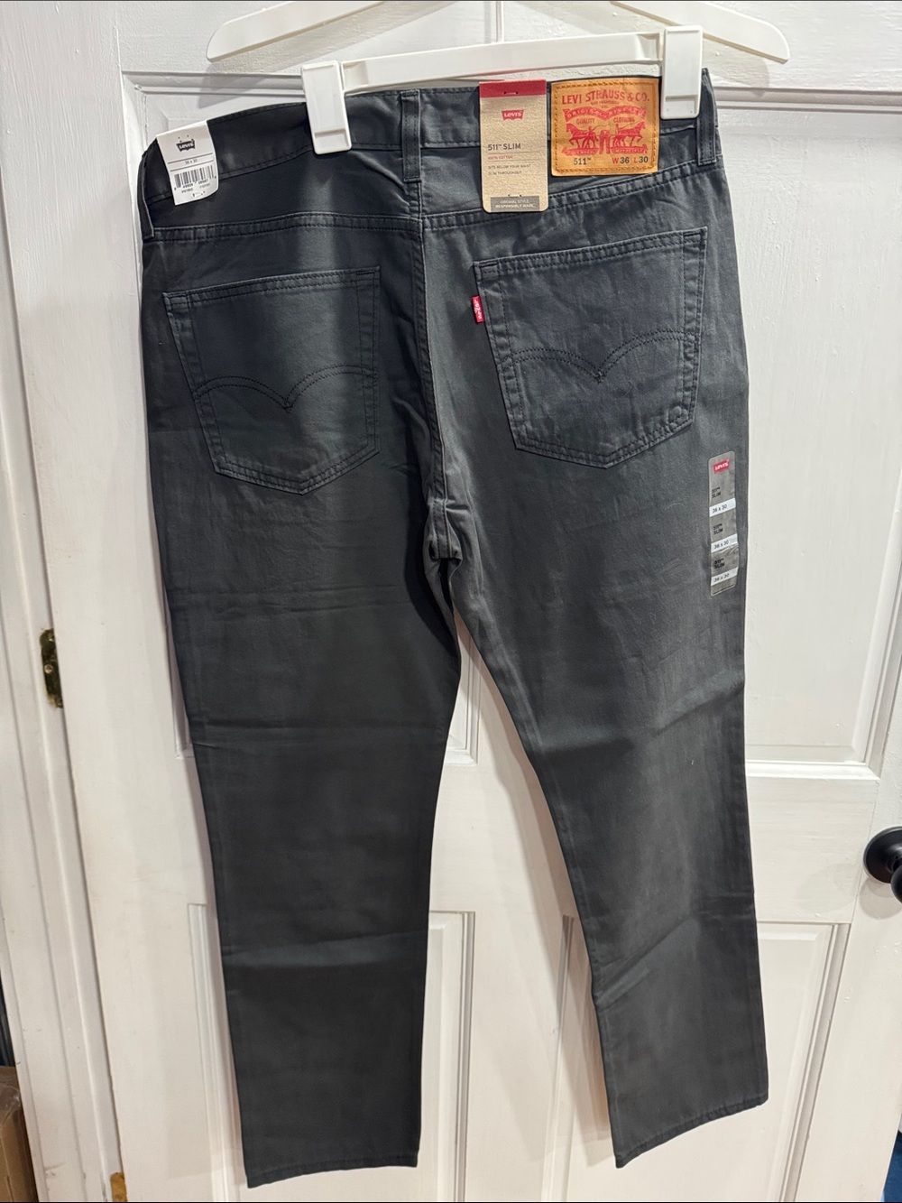 Levi's Men's Charcoal Slim 511 Jeans (W36 L30)